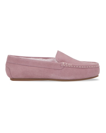 Leona Classic Suede Moccasin Slipper - Extra Wide Fit (EEE)