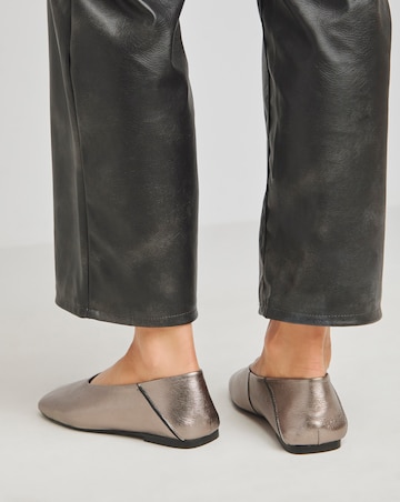 Primrose Soft Leather High Cut Ballerina Extra Wide EEE Fit