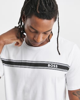BOSS Short Sleeve White Urban Lounge T-Shirt