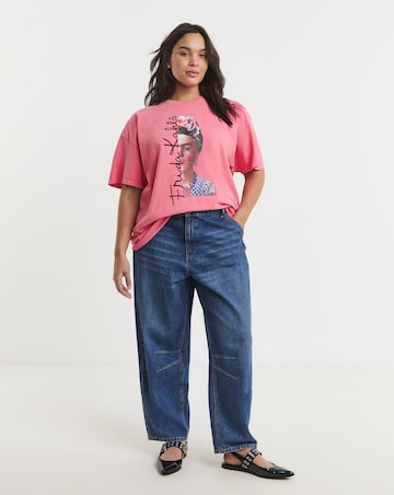 Simply Be Pink Frida Kahlo License T-Shirt