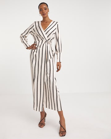Joanna Hope Jacquard Wrap Dress