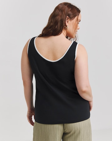 Black & White Contrast Piping Tank
