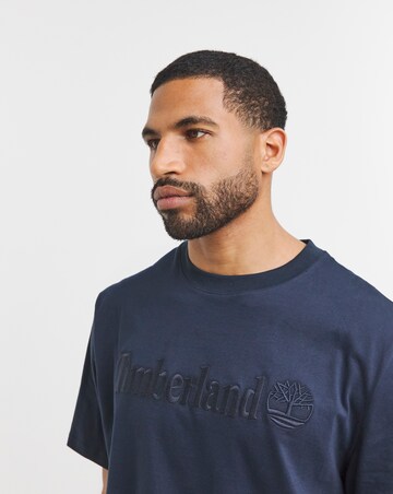 Timberland Embroided Logo T-Shirt - Navy