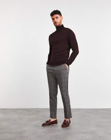 Tapered Check Smart Jogger Trouser