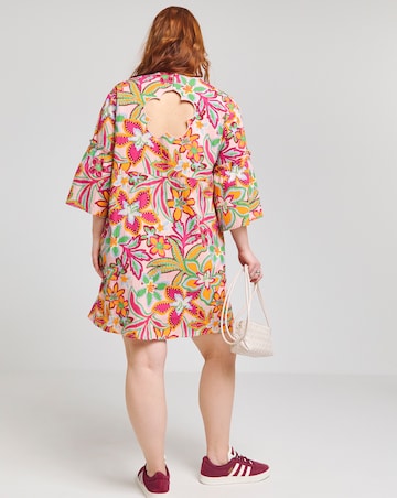 Native Youth Botanical Flower Mini Dress