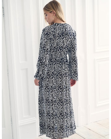 Nobody's Child Black Printed Iris Midaxi Dress
