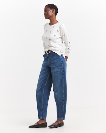 Spot Print Crew Neck Jumper