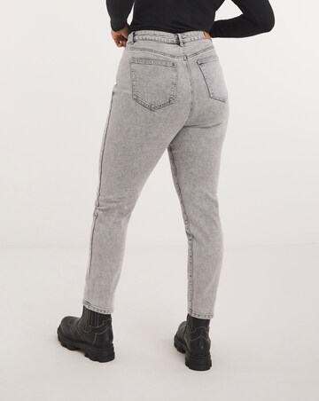 Grey Slim Mom Jean
