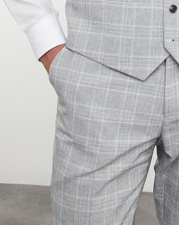 Jasper Light Grey Check Suit Trouser