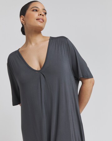 Pretty Secrets Viscose Maxi Short Sleeve Nightie Length 48 Inches