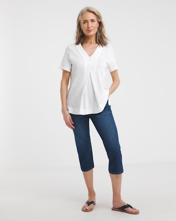 Julipa Contrast Stitch Pure Cotton Top