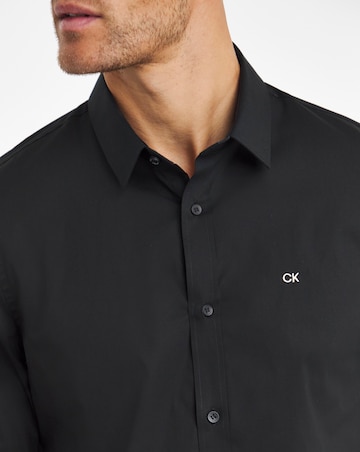 Calvin Klein Black Stretch Slim Shirt