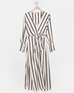 Joanna Hope Jacquard Wrap Dress