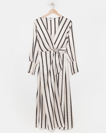 Joanna Hope Jacquard Wrap Dress