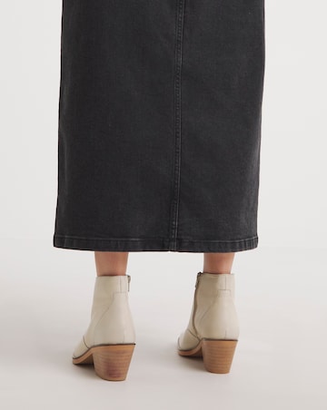 Alma Leather V Cut Western Ankle Boots - Standard Fit (D)