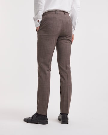 BOSS Beige Wool Mix Suit Trouser