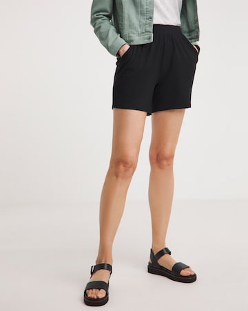 Black Jersey Shorts