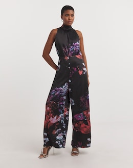 Ted Baker Marleeh Floral Halterneck Jumpsuit