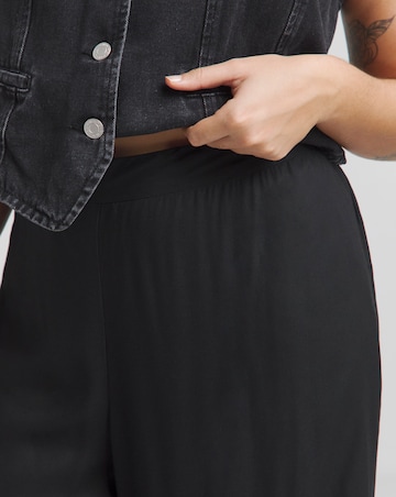 Simply Be Black Wide Leg Trousers