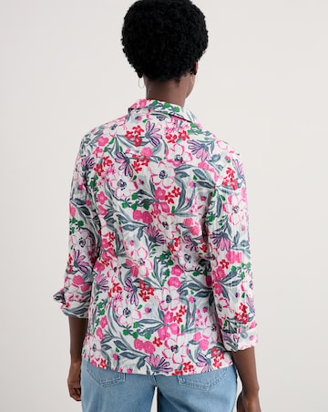 Seasalt Cornwall Larissa Shirt Garden Flowers Chalk