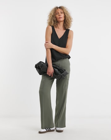V Neck Woven Vest