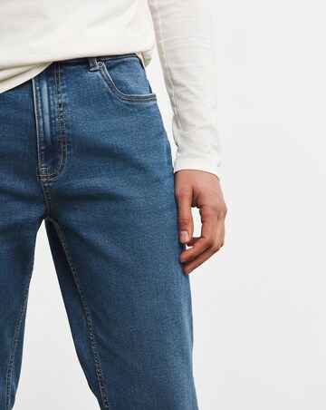 Slim Fit Stretch Jeans Mid Wash