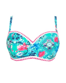Figleaves Frida Underwired Bandeau Bikini Top