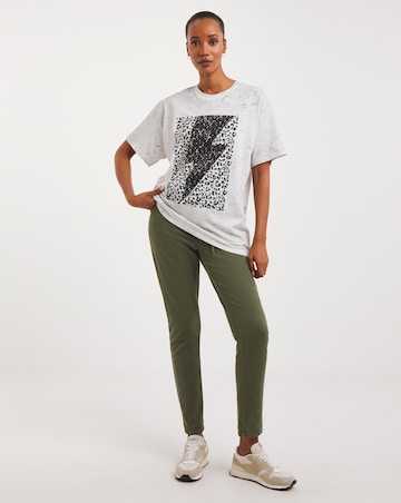 Grey Animal Lightning Bolt T-Shirt
