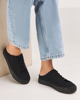 Ely Mule Canvas Trainers - Extra Wide Fit (EEE)