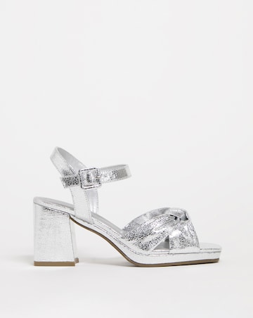 Missy Knotted Vamp Platform Sandal - Extra Wide Fit (EEE)
