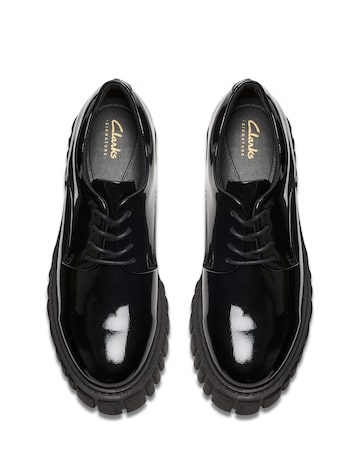 Clarks Page Patent Leather Lace Up Shoe Standard Fit