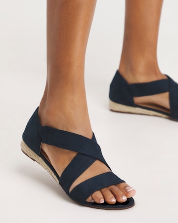 Sonya Soft Strap Espadrille Sandals Ultra Wide EEEEE Fit