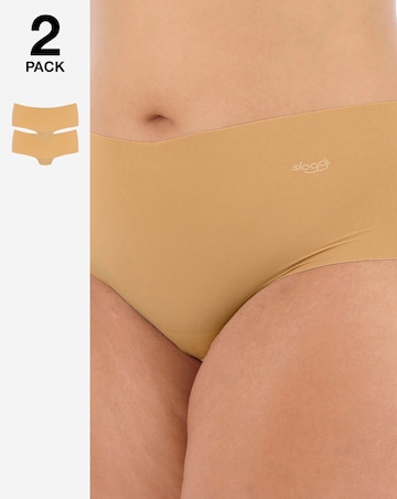 Sloggi Zero 2Pack Microfibre Shorts Cognac