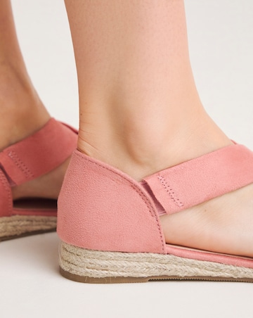 Sonya Soft Strap Espadrille Sandals - Extra Wide Fit (EEE)