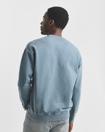 Union Garment Dyed Crew Sweatshirt- Blue