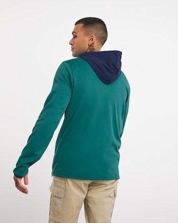 Snowdonia Dark Blue Textured Layering Zip Through