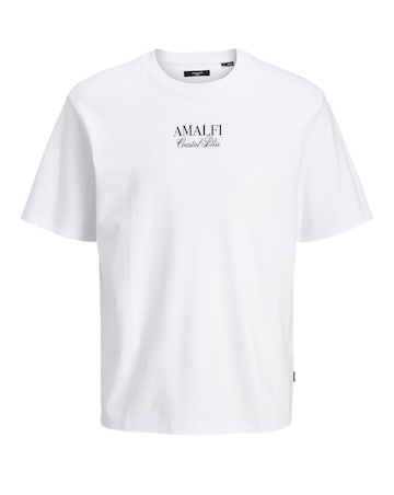 Jack & Jones Premium Amalfi Back Graphic T-Shirt - White