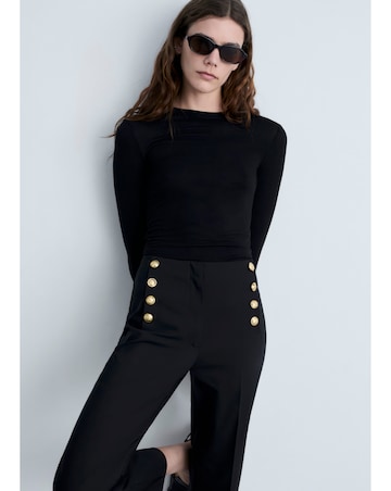 Mango Trousers Botones