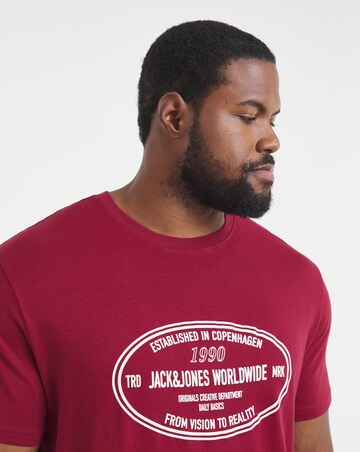 Jack & Jones York Logo T-Shirt - Red