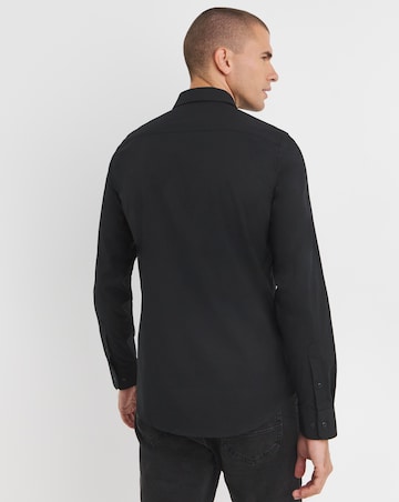 Calvin Klein Classic Poplin Stretch Shirt Black