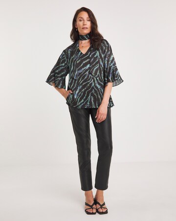 Joanna Hope Tie Neck Blouse