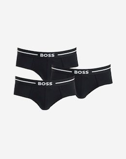 BOSS 3 Pack Black Bold Logo Trunks
