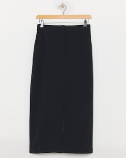 Simply Be Black Utility Cargo Pocket Denim Maxi Skirt