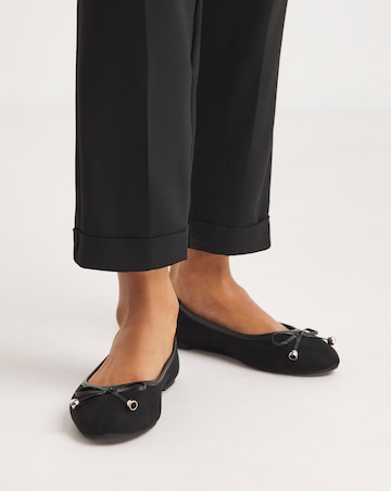 Selena Classic Flat Ballerina Shoes Extra Wide EEE Fit