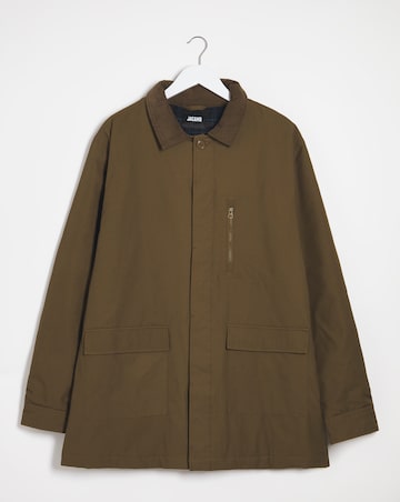 Brown Cotton Worker Jacket