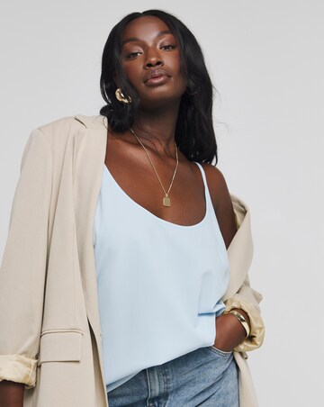 Simply Be Light Blue Scoop Neck Cami