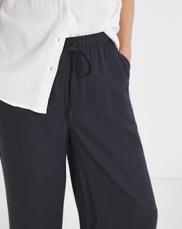 2 Pack Linen Wide Leg Trousers