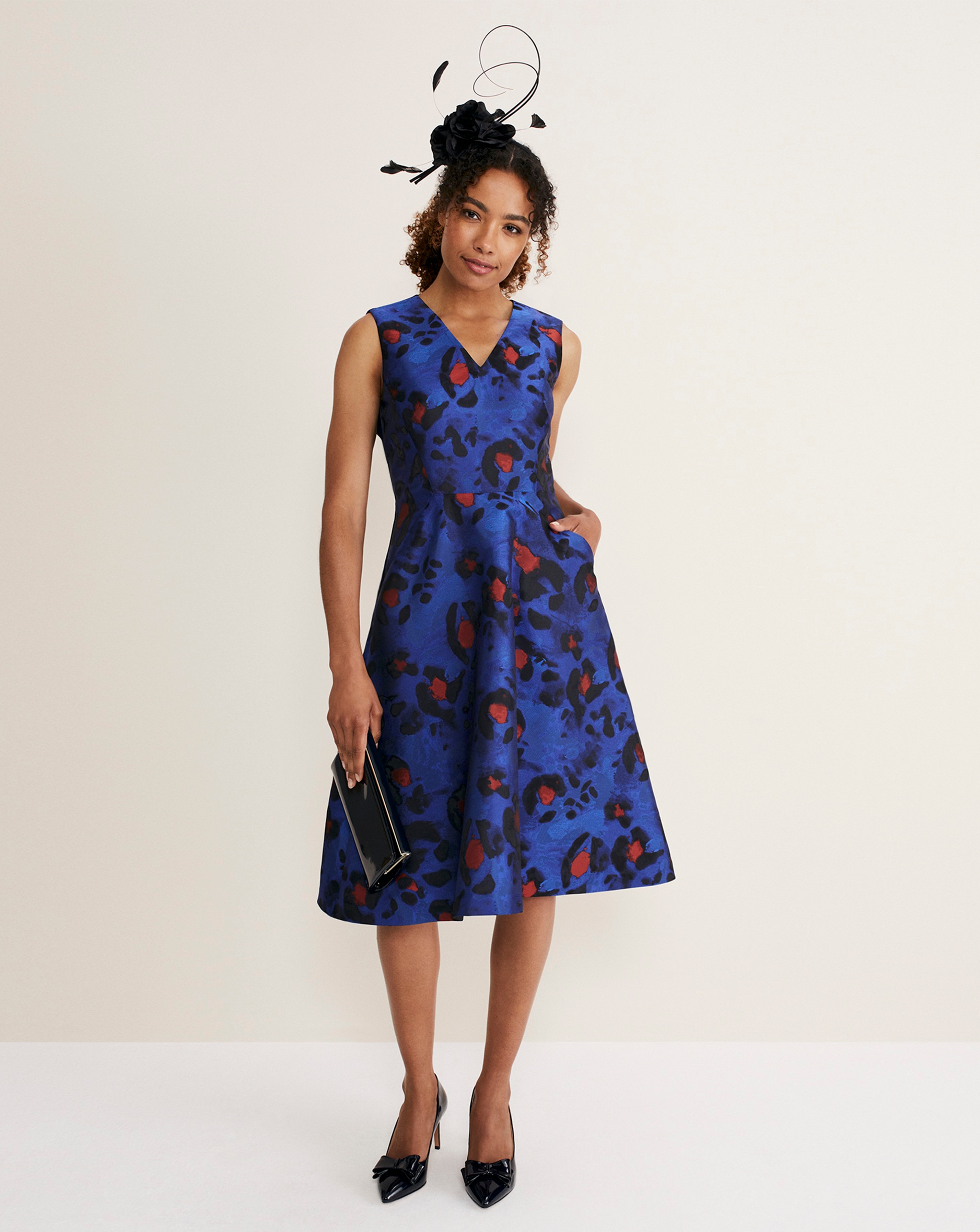 Phase Eight Clarisse Jacquard Skater Dress | Crazy Clearance