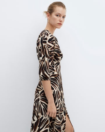 Mango Caludie V-Neck Midi Dress