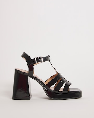 Faith Fisherman Platform Heeled Sandals - Extra Wide Fit (EEE)